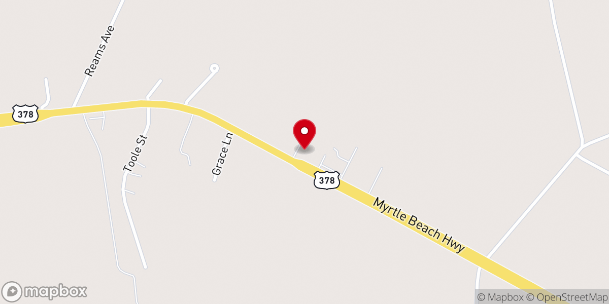 Map showing location of Concord Baptist Church-Sumter