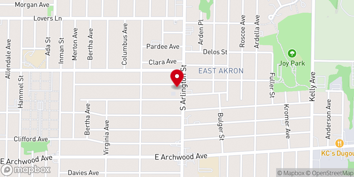 Map showing location of South Arlington United Methodist Church
