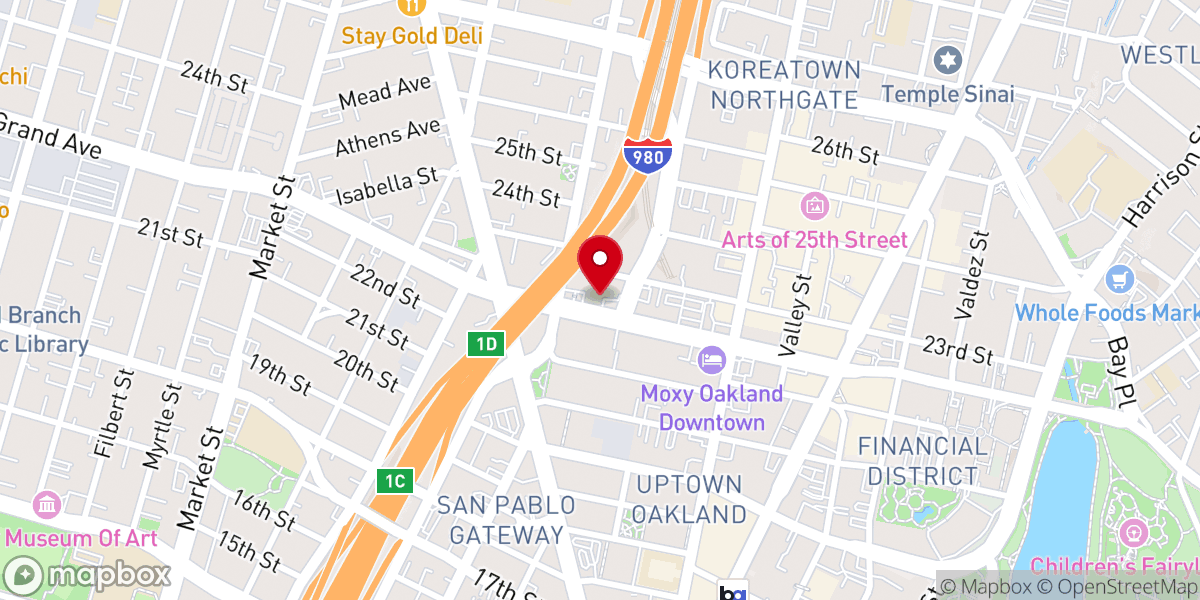 Map showing location of True Faith Baptist Church