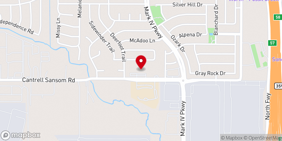 Map showing location of Awaken Church Fort Worth