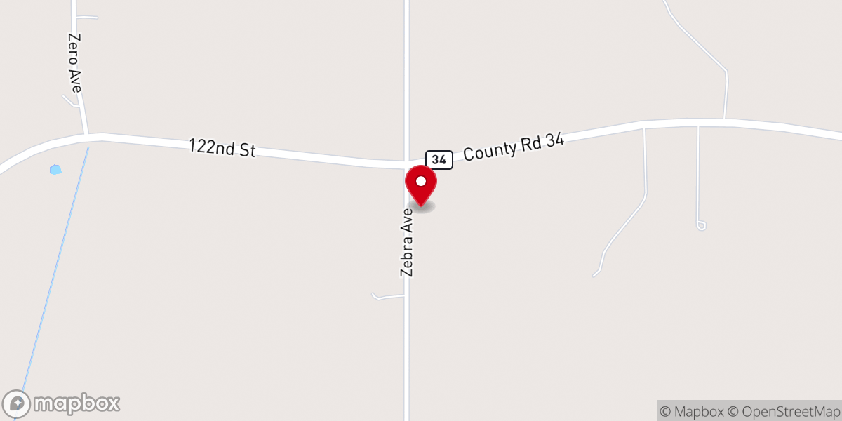 Map showing location of Friedens United Church of Christ