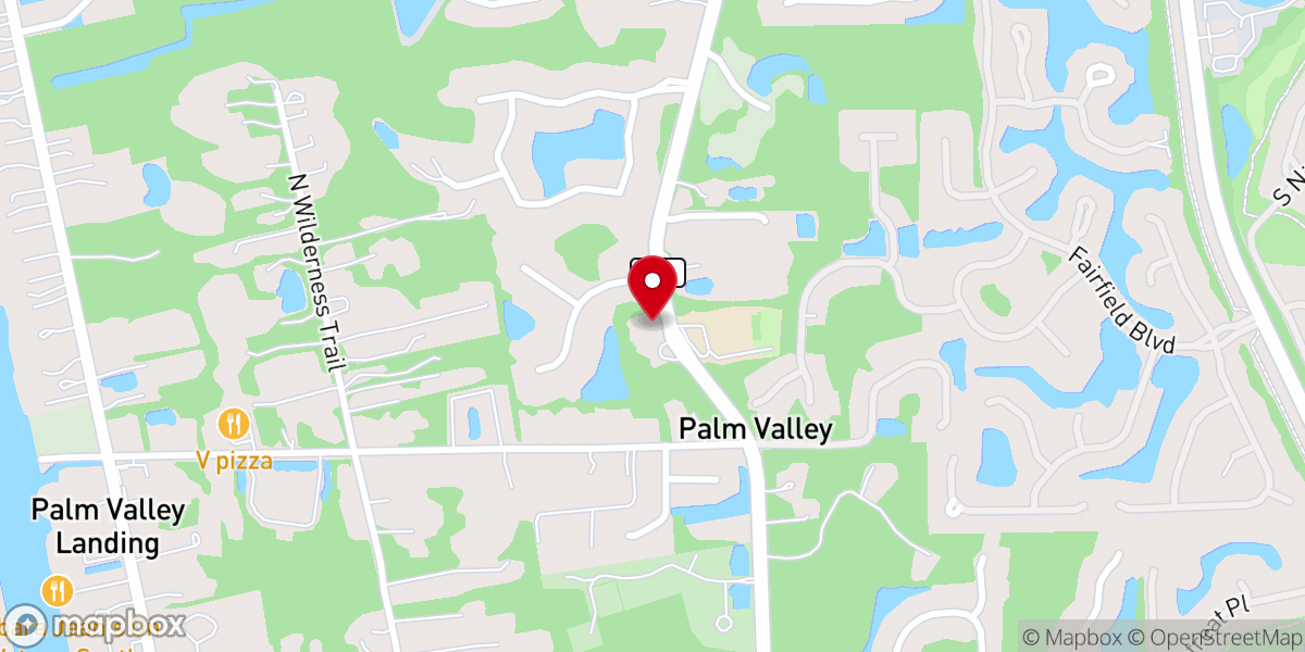 Map showing location of Palm Valley Baptist Church