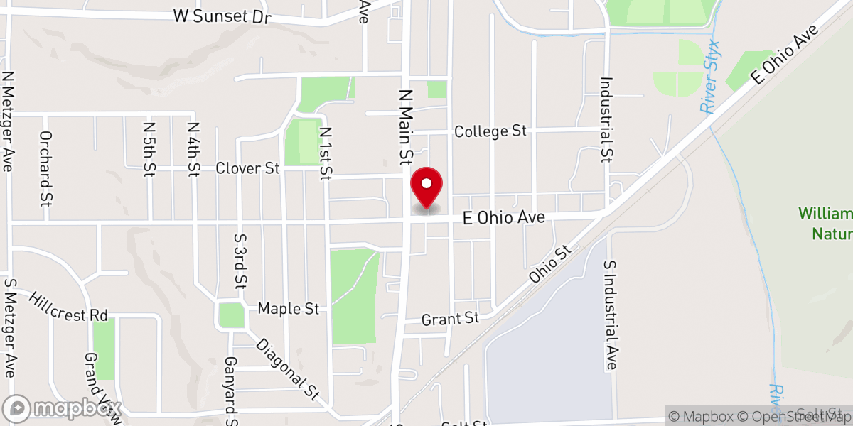 Map showing location of Now Church - Rittman