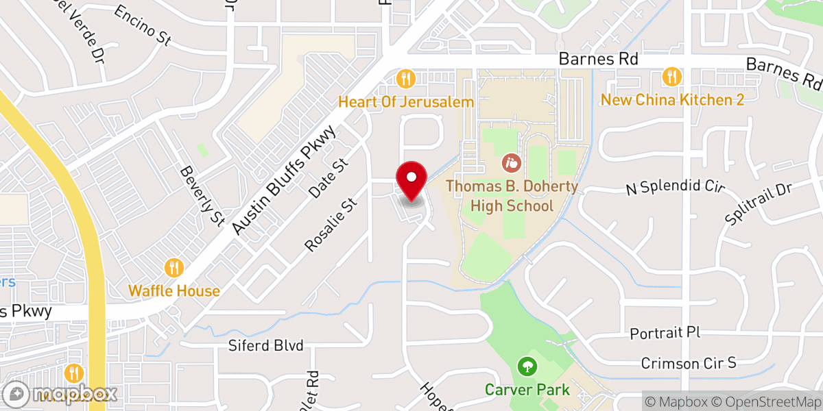 Map showing location of Lighthouse Baptist Church