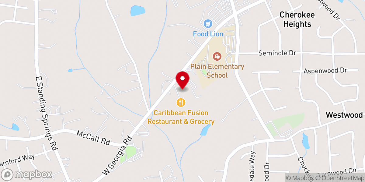 Map showing location of Love & Faith Tabernacle