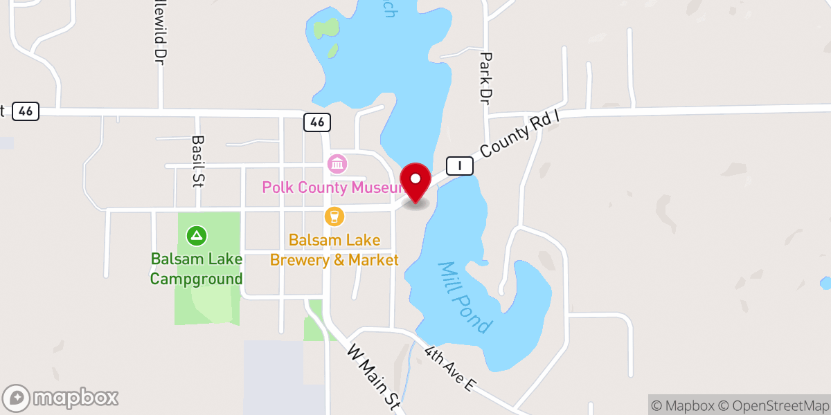 Map showing location of Faith Lutheran Church