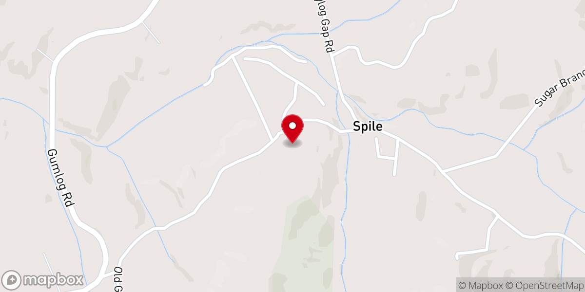 Map showing location of Revival Baptist Church