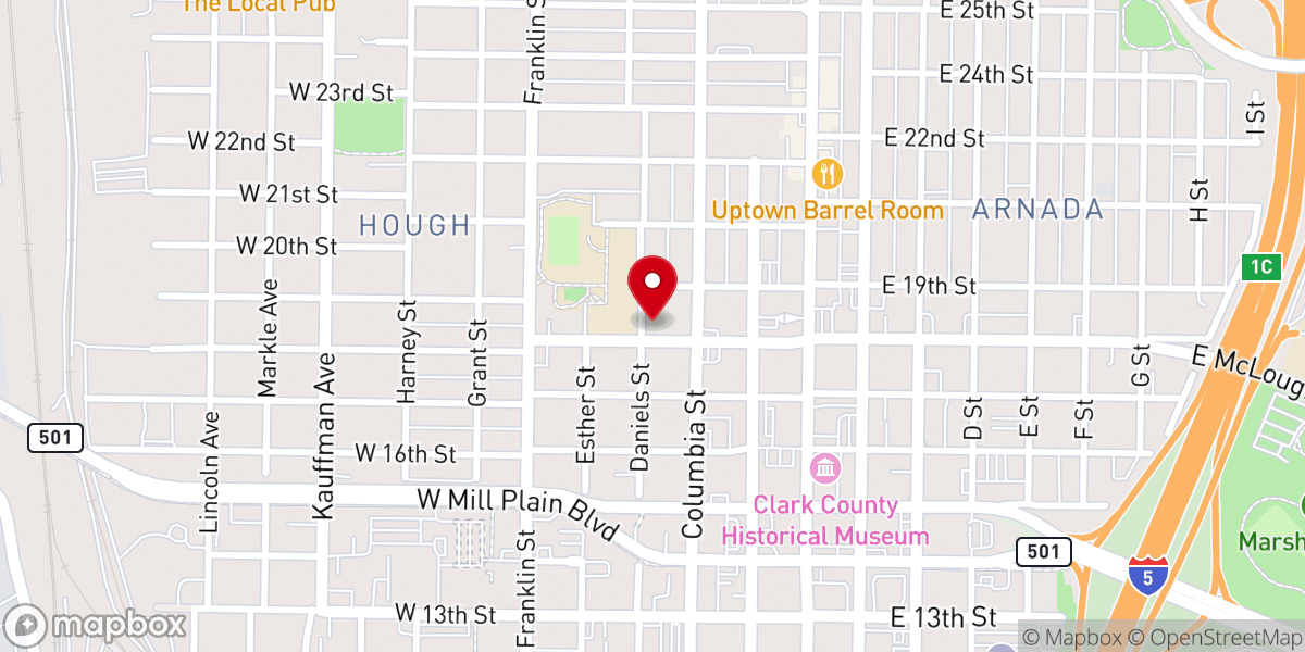 Map showing location of New Hope