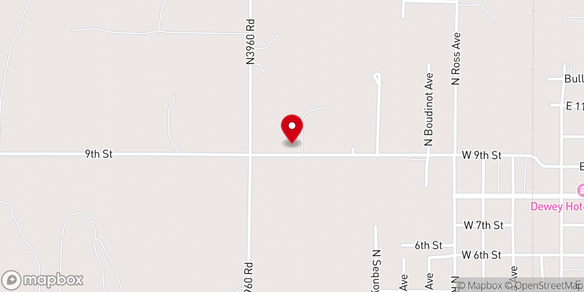 Map showing location of New Hope Indian United Methodist Church (OIMC)