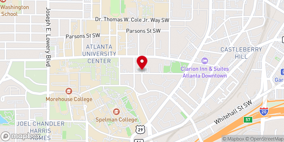 Map showing location of Visions of Unity Ministries Inc