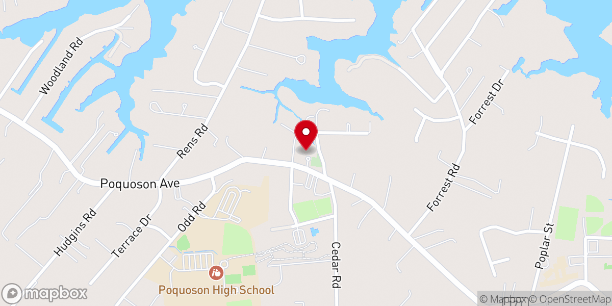 Map showing location of Tabernacle United Methodist