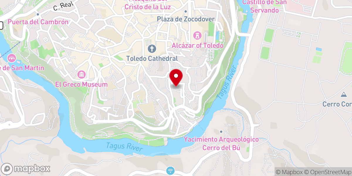 Map showing location of Iglesia de San Lorenzo