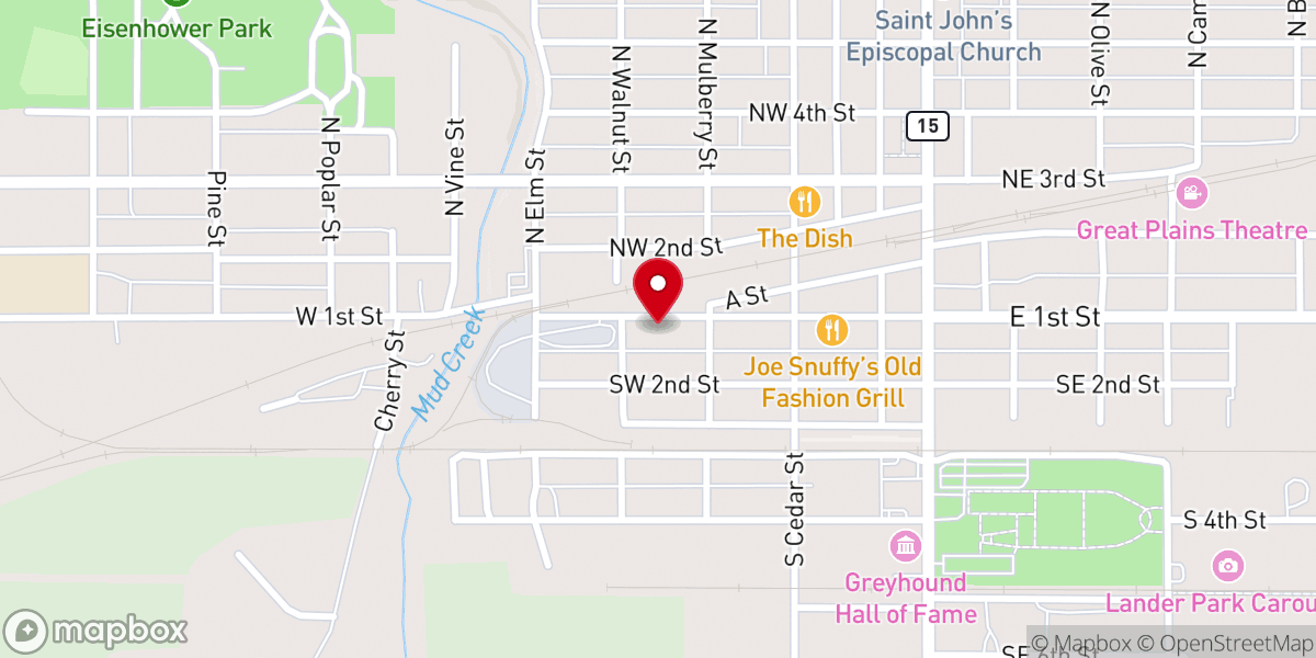 Map showing location of Industry United Methodist Church