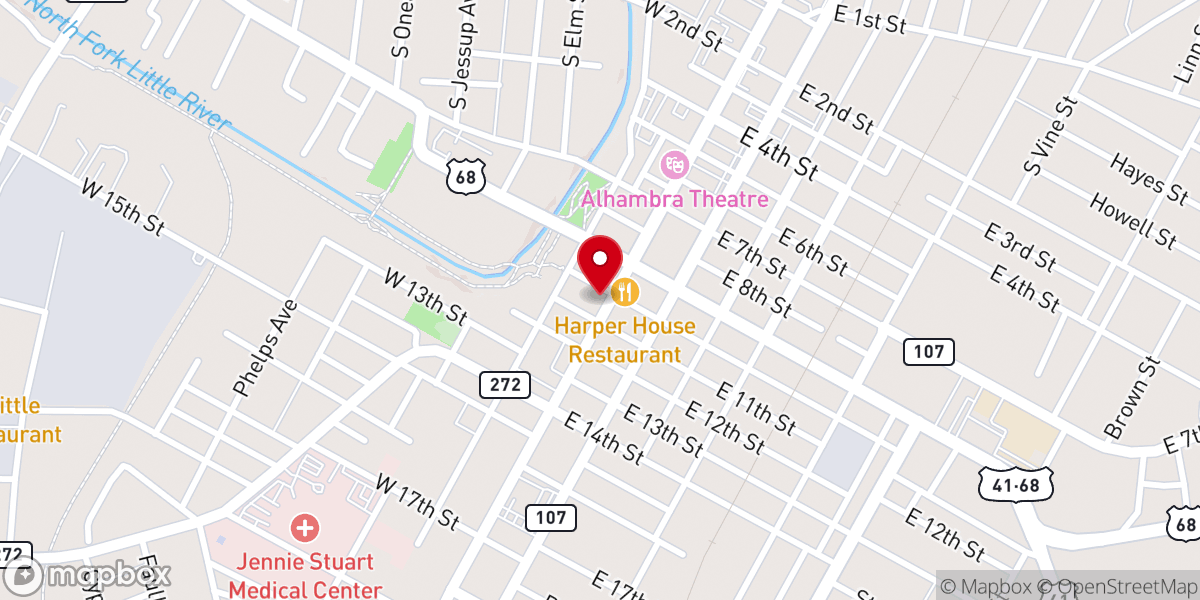Map showing location of Bridge of Hope Fellowship