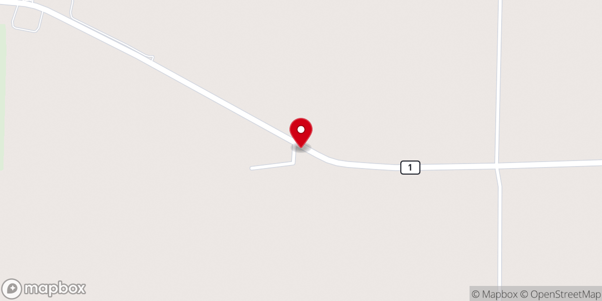 Map showing location of Daniel Chapel Baptist Church