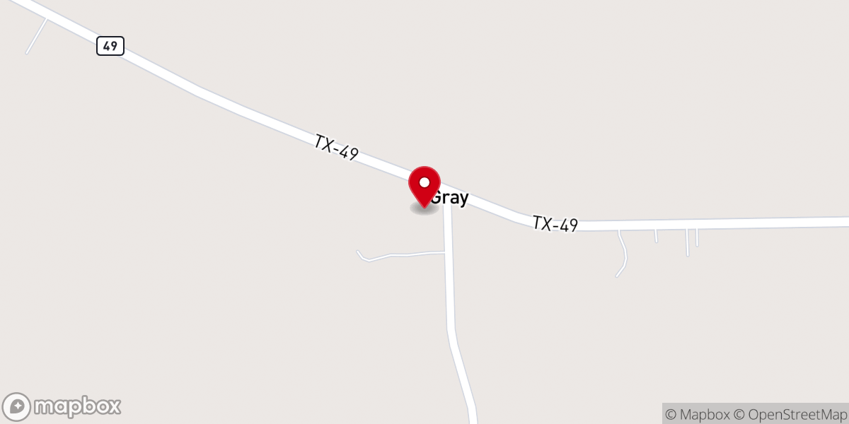 Map showing location of Gray Baptist Church