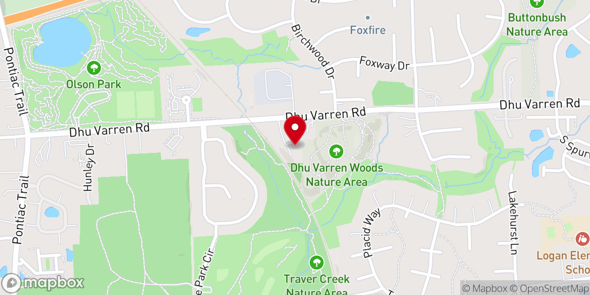Map showing location of Ann Arbor Mennonite Guest Home