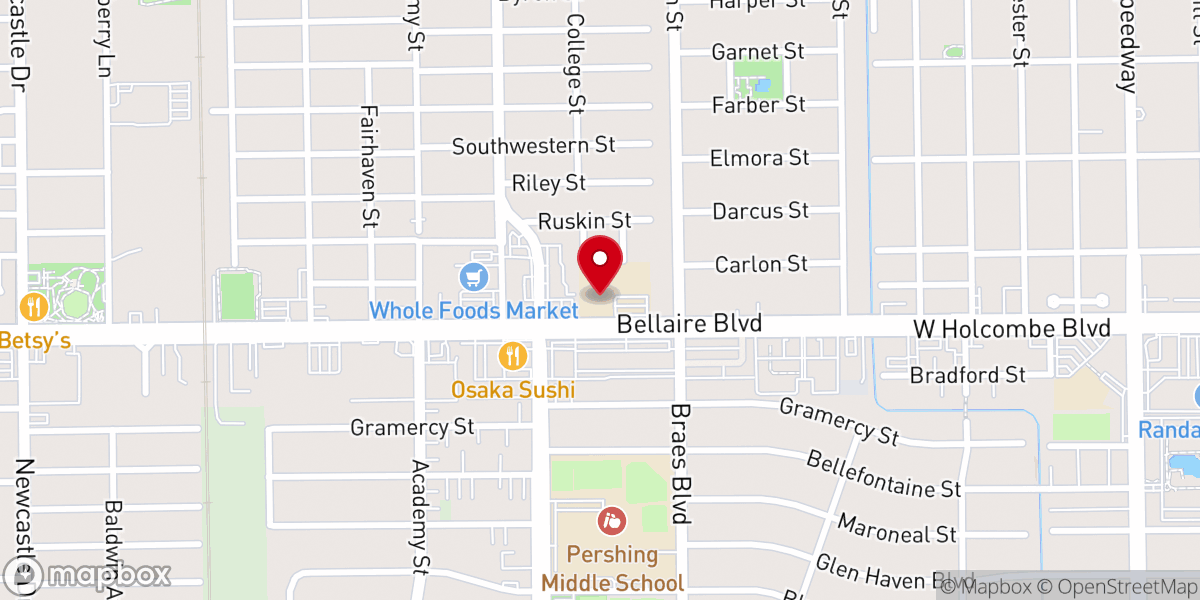 Map showing location of St Mark's Episcopal Church