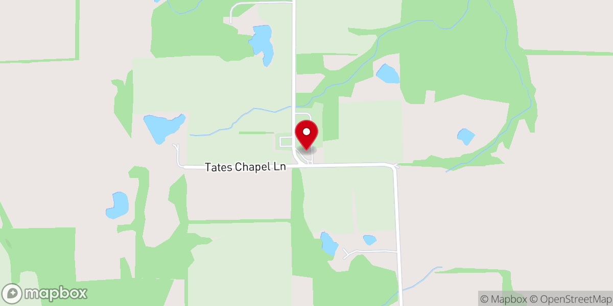 Map showing location of Tate Chapel