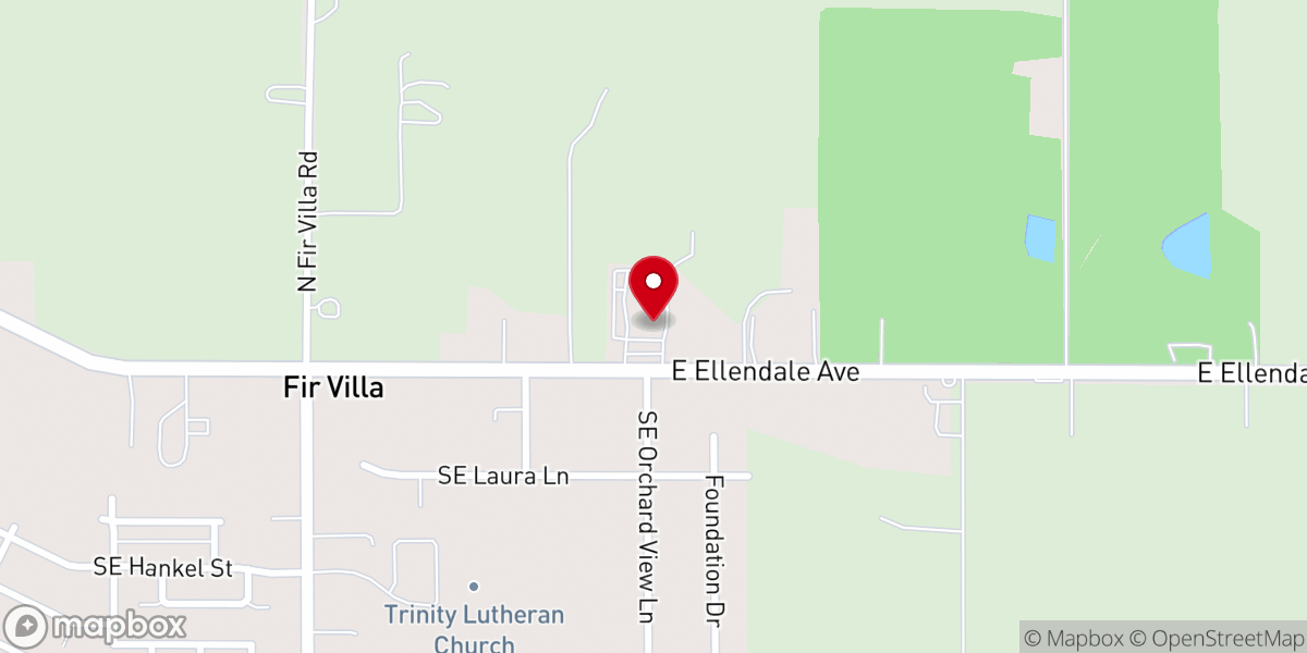 Map showing location of Faith Evangelical Free Church