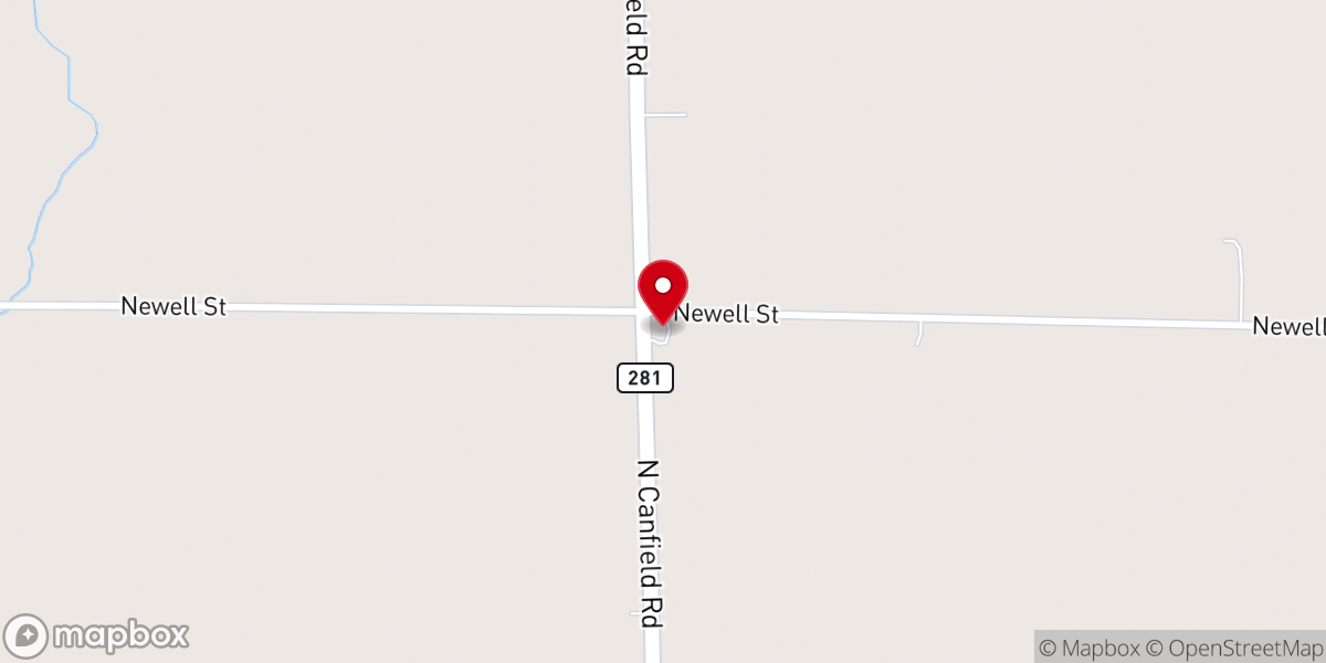 Map showing location of Barclay Church