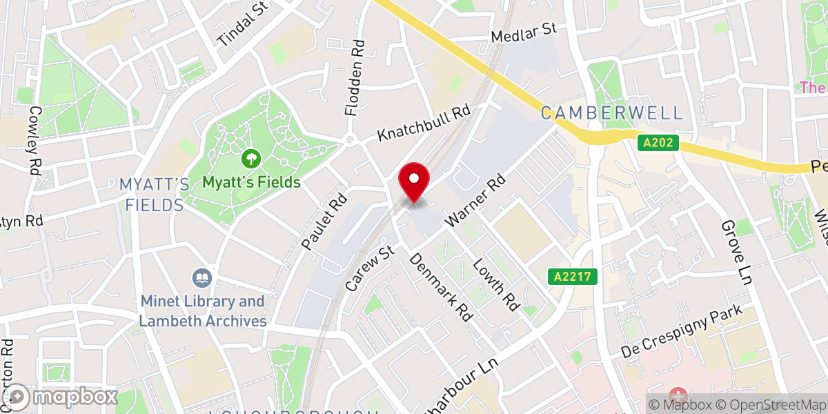 Map showing location of Destiny International Christian Assembly London