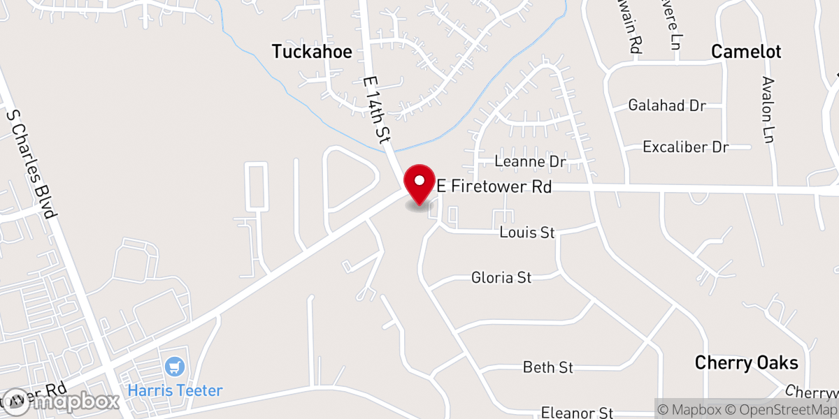 Map showing location of CrossPointe Church