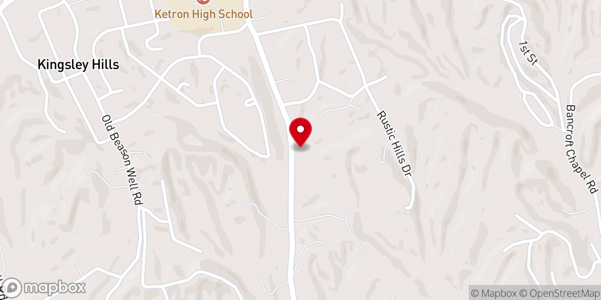 Map showing location of Mt Vernon Indep Methodist Ch