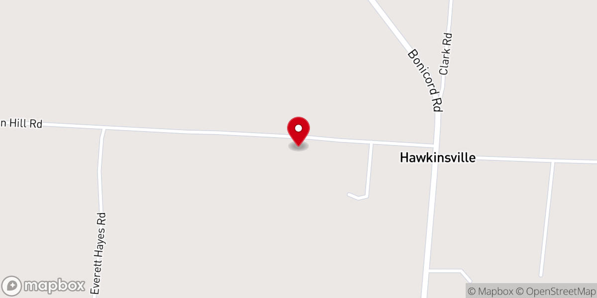 Map showing location of Zion Hill Baptist Church