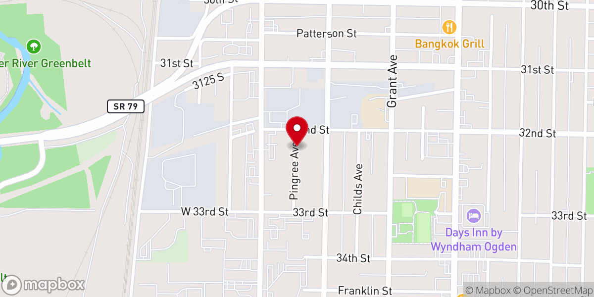 Map showing location of Church of God of Prophecy