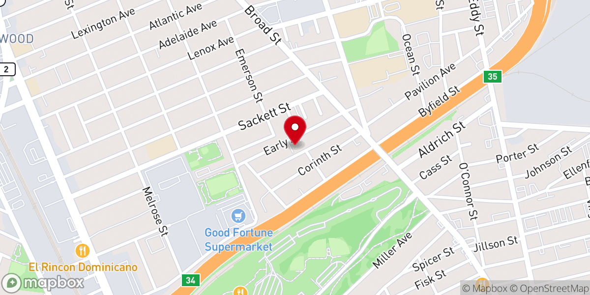 Map showing location of Providence International Baptist Church