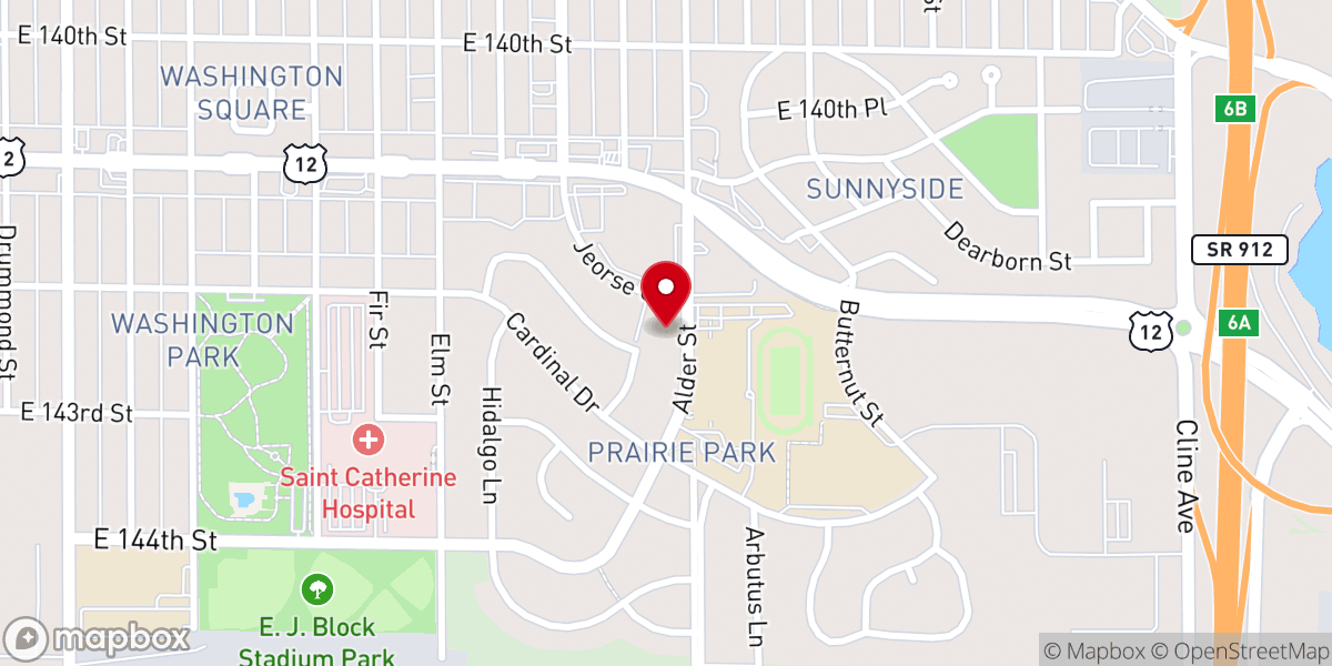 Map showing location of St Mark A.M.E. Zion Church