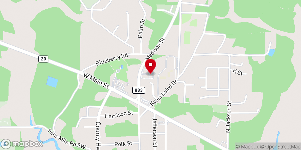 Map showing location of Destiny Worship Center Freeport
