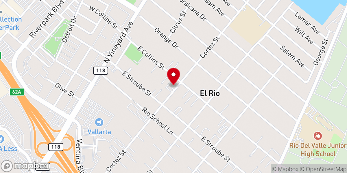 Map showing location of First Baptist Church - Food Distribution Center
