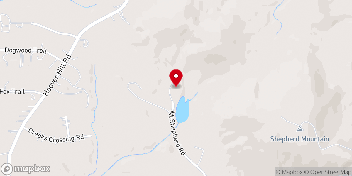 Map showing location of Mount Shepherd Retreat Center Inc