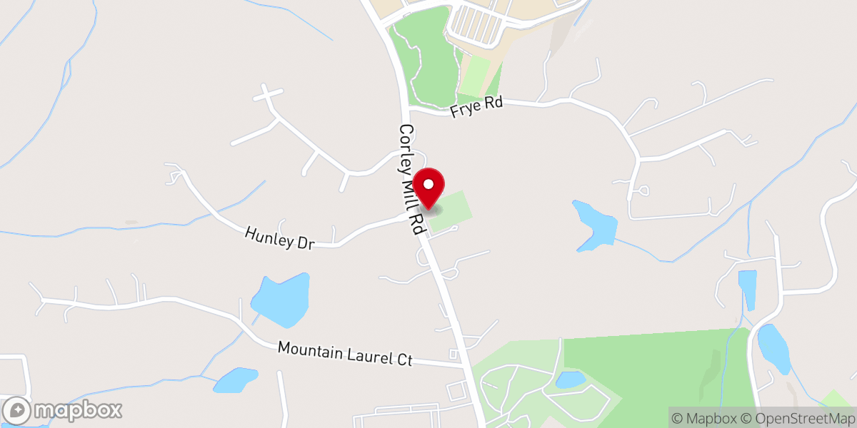 Map showing location of Zion Lutheran Church