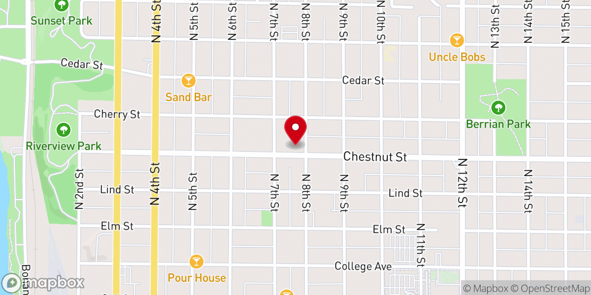 Map showing location of Saint Rose of Lima Catholic Church