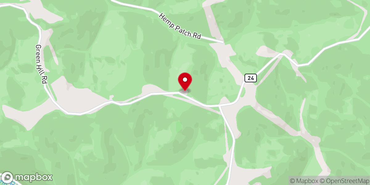 Map showing location of Pleasant Hill Church