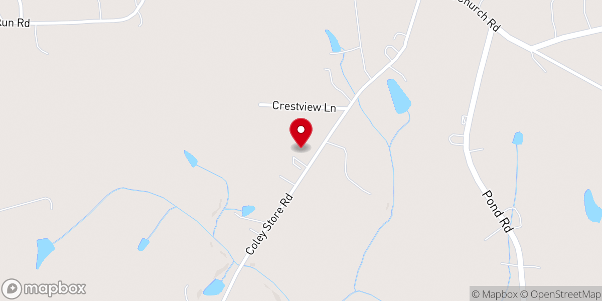 Map showing location of Freedom Baptist Church