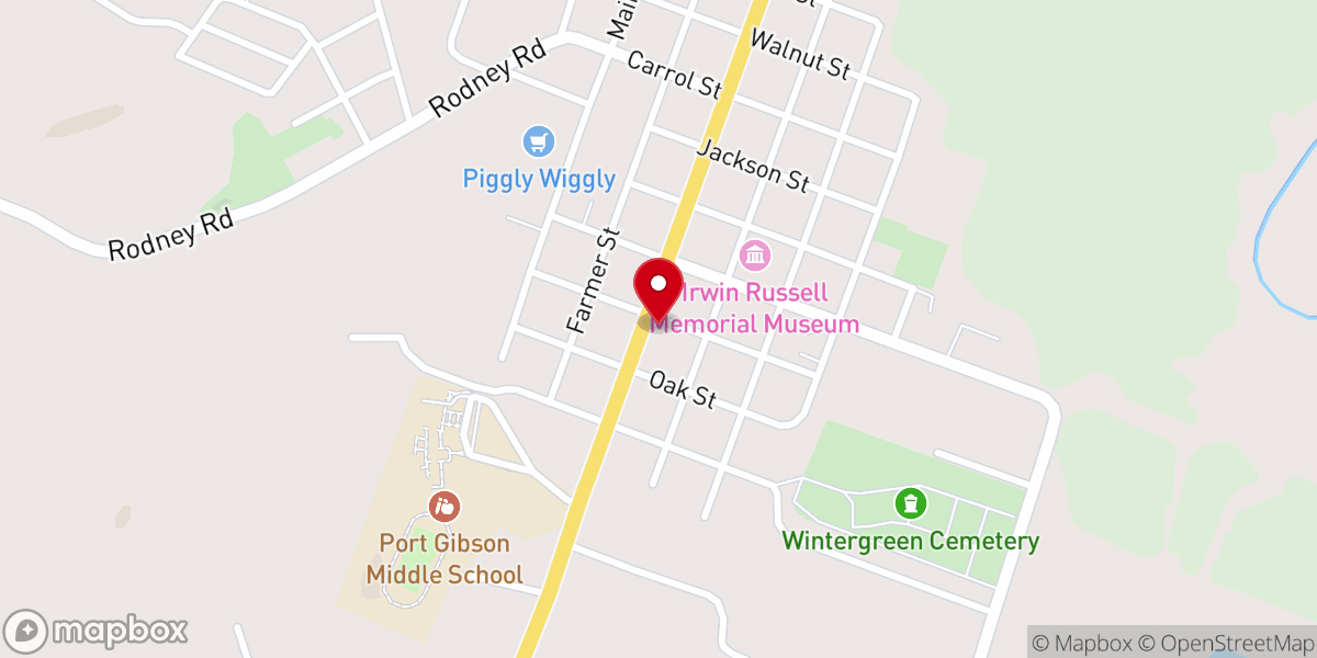 Map showing location of Journi's Place