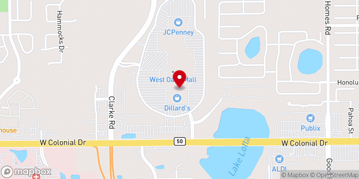 Map showing location of Orange County Tax Collector