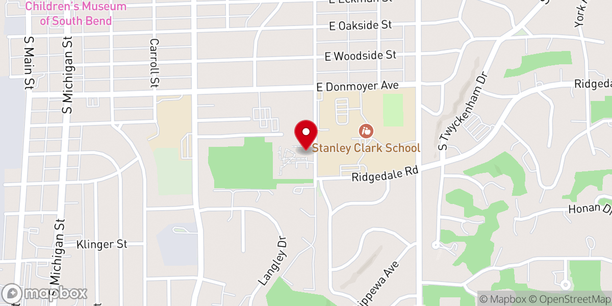 Map showing location of Hebrew Orthodox Congregation