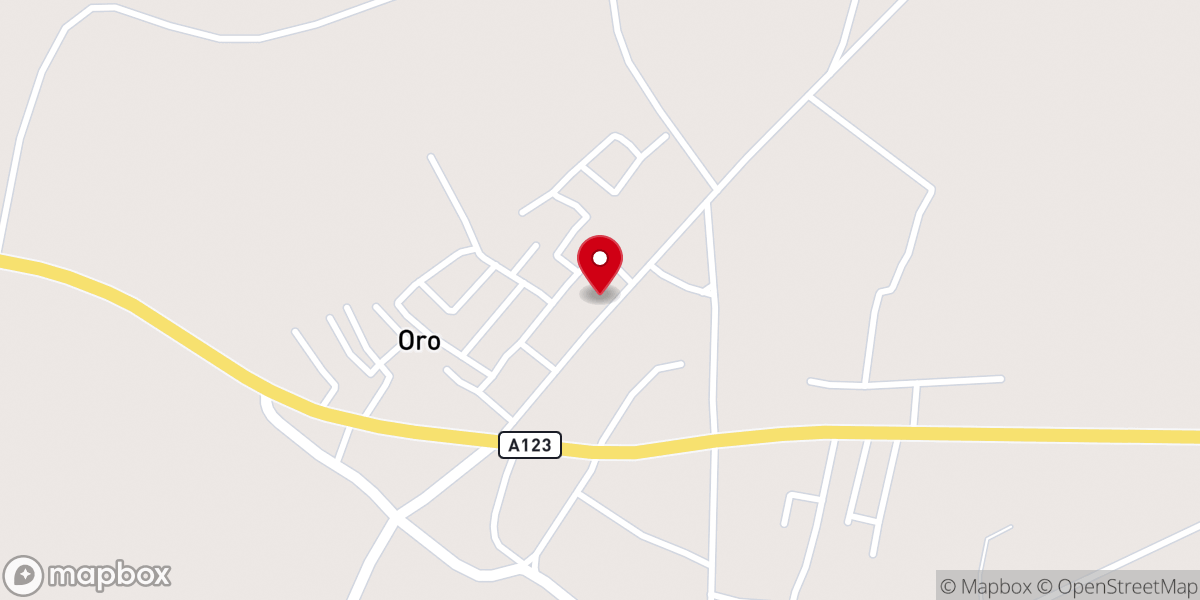 Map showing location of Living Faith Church, Oro (Winners Chapel)