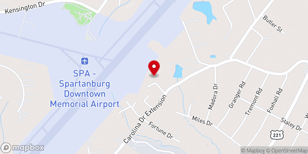 Map showing location of Let Your Light Shine Ministries of Spartanburg