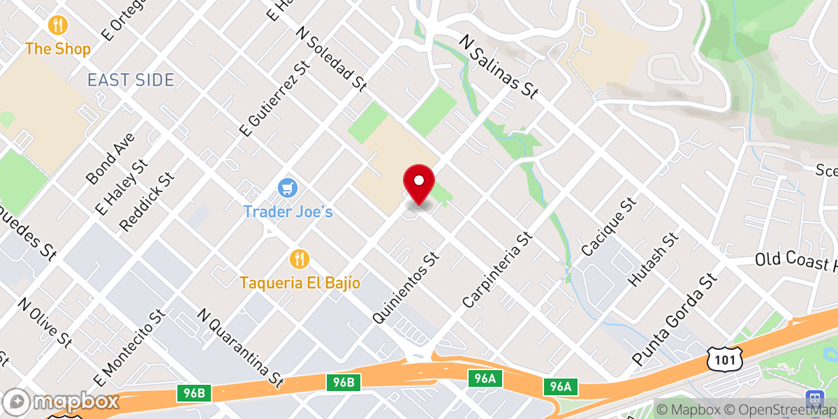 Map showing location of First Southern Baptist Church