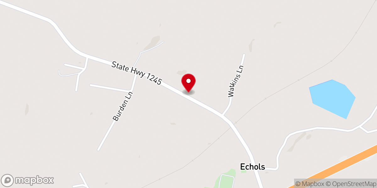 Map showing location of Daystar Church