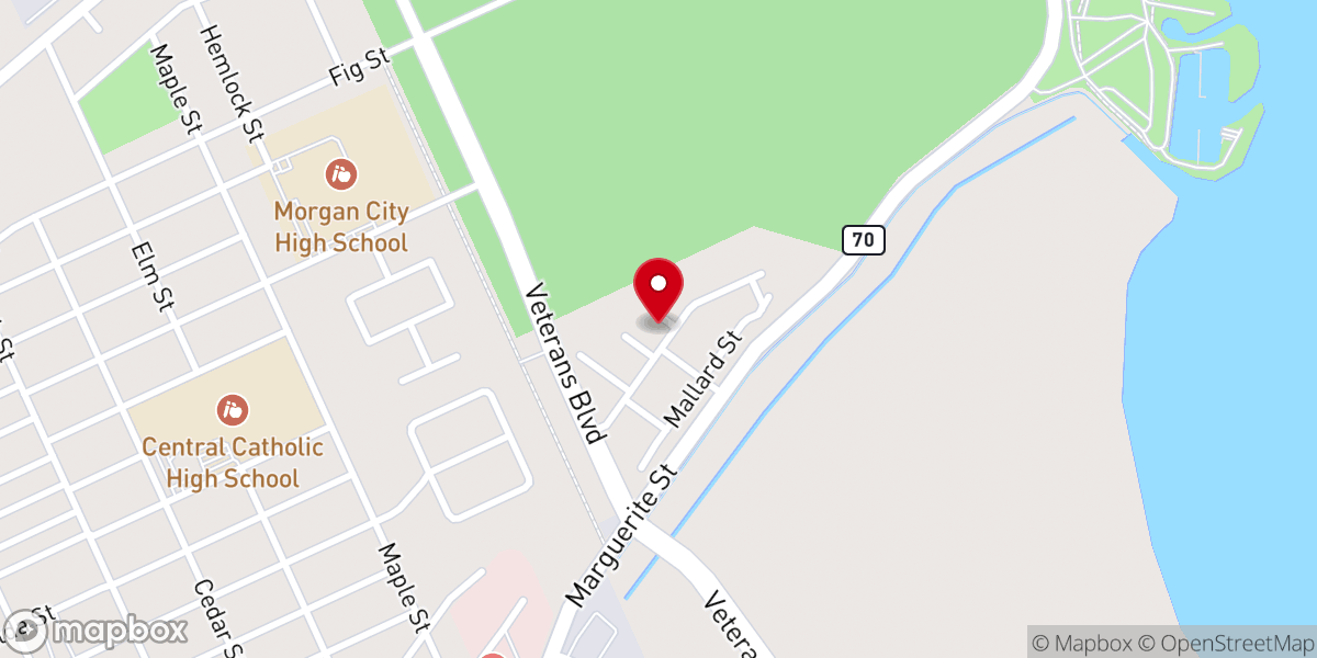 Map showing location of St Mary Community Action Agency
