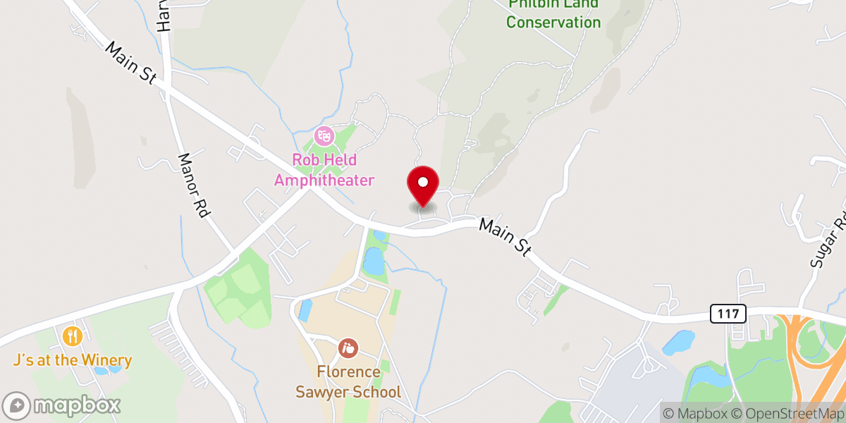Map showing location of First Parish of Bolton