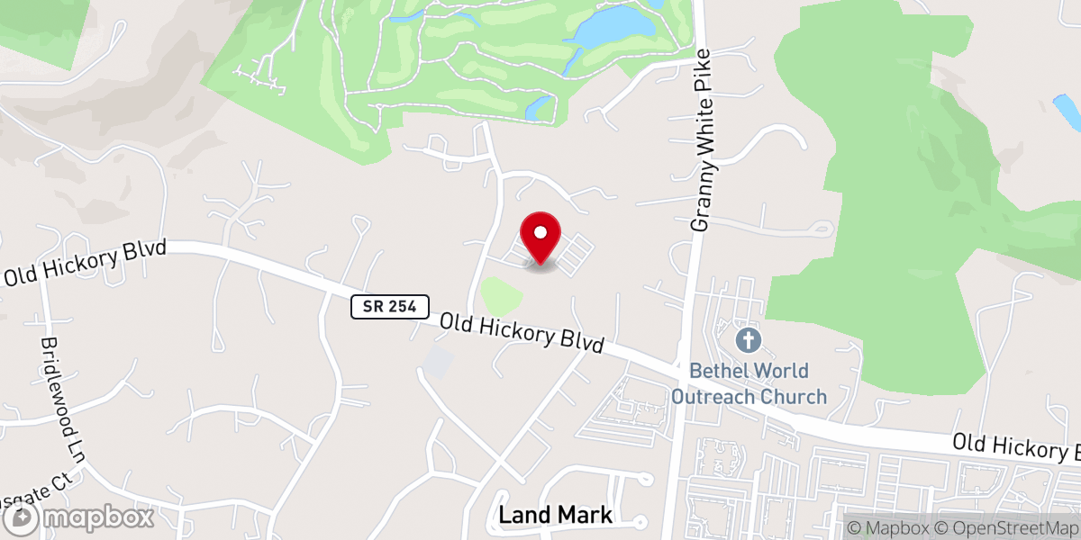 Map showing location of Forest Hills United Methodist Church