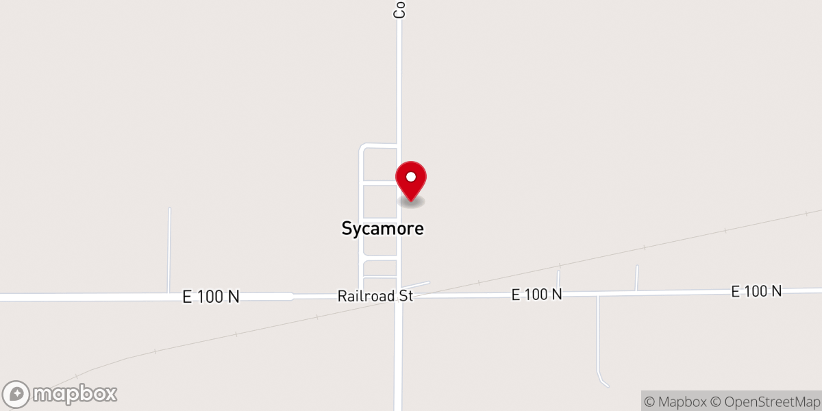 Map showing location of Sycamore Friends